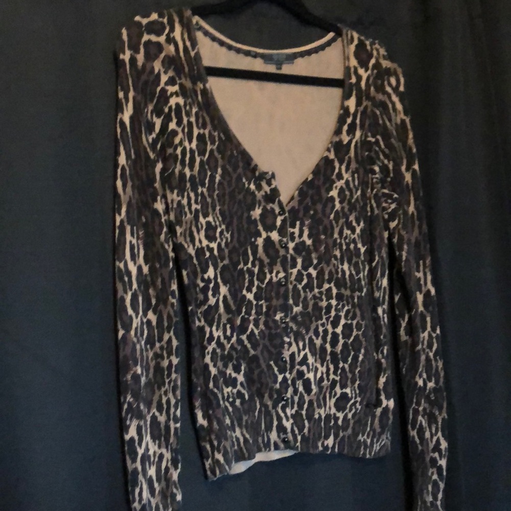 Guess leopard print Xl cardi